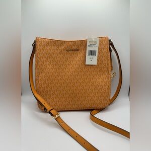 Michael Michael Kors Jet Set Travel Large Logo Messenger Bag Honeycomb Multi NWT
